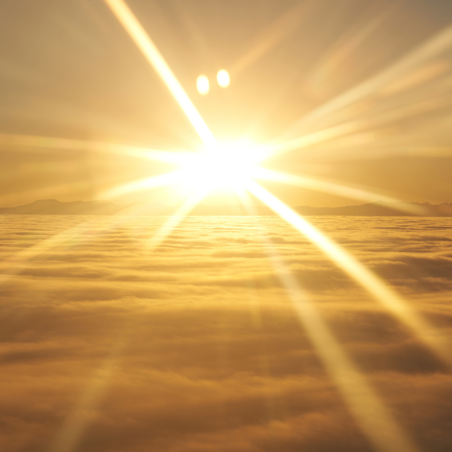 Sky, Sunset Sun and Clouds