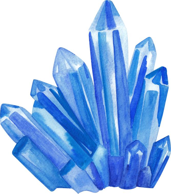 Watercolor gem stone illustration Crystal Png Clipart